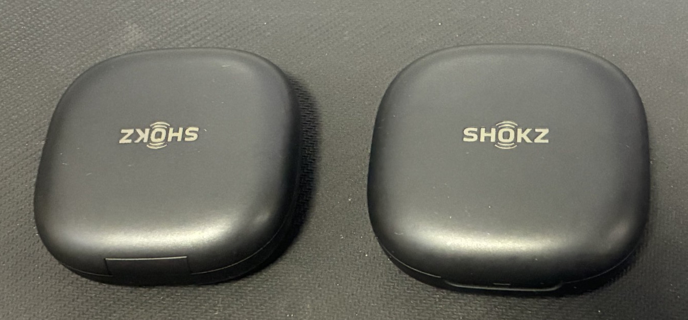 2 x Shokz OpenFit 2 Open-Ear Chargind Case Beige (T920, no buds) no working U4B