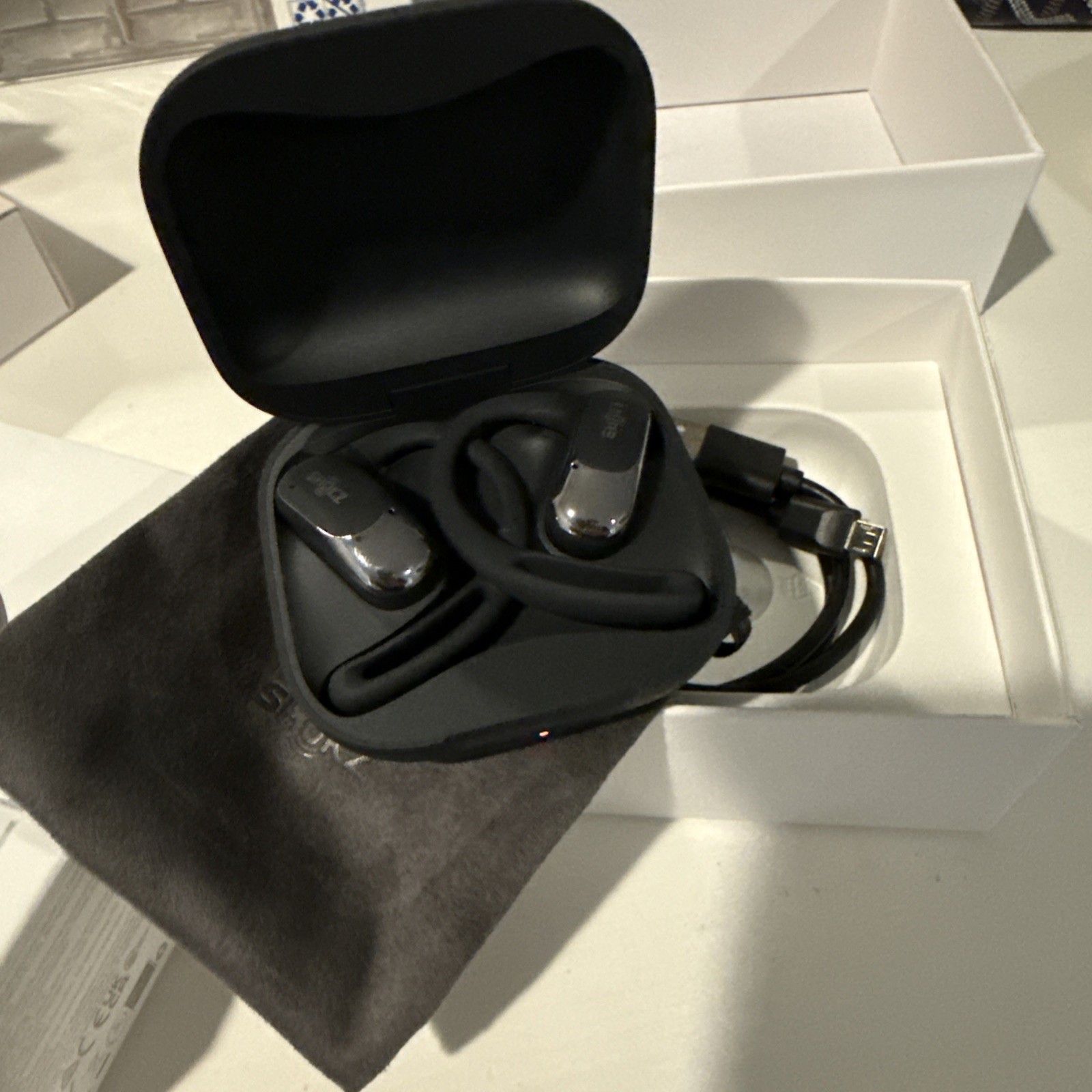 OpenFit Air – Open-Ear Headphones, True Wireless Earbuds, Water Resistant, Se…
