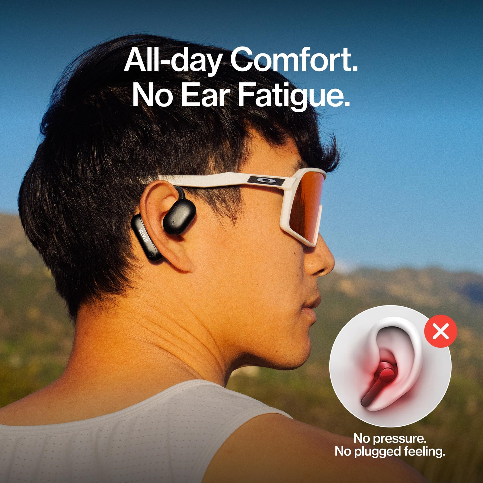 Aktive Open Ear Bluetooth Earbuds – Wireless Earphones, Fast Charging & 10 Ho…