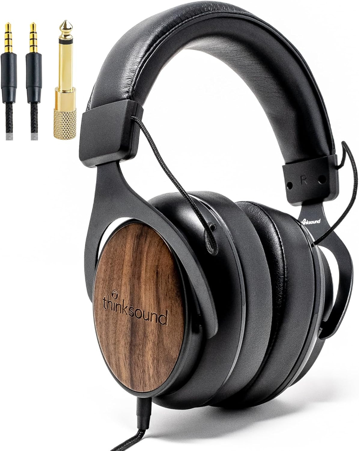 Ov21 Pro Studio Monitor Headphones with Mic – Detachable Cable for Music & Podca