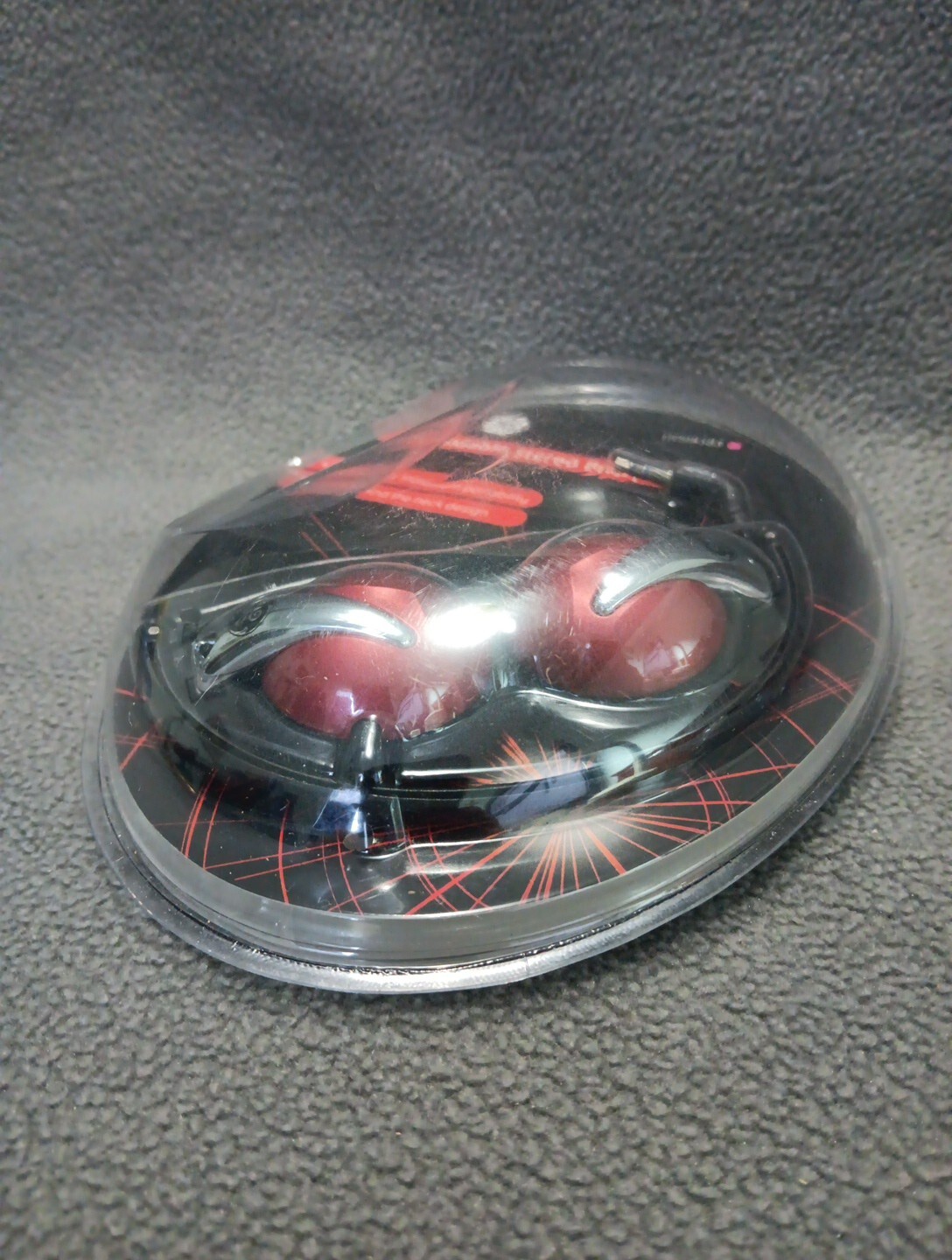 GE Foldable Stereo Back-Phones Red/Black NOS Factory Sealed 3.5mm Jack HO98383