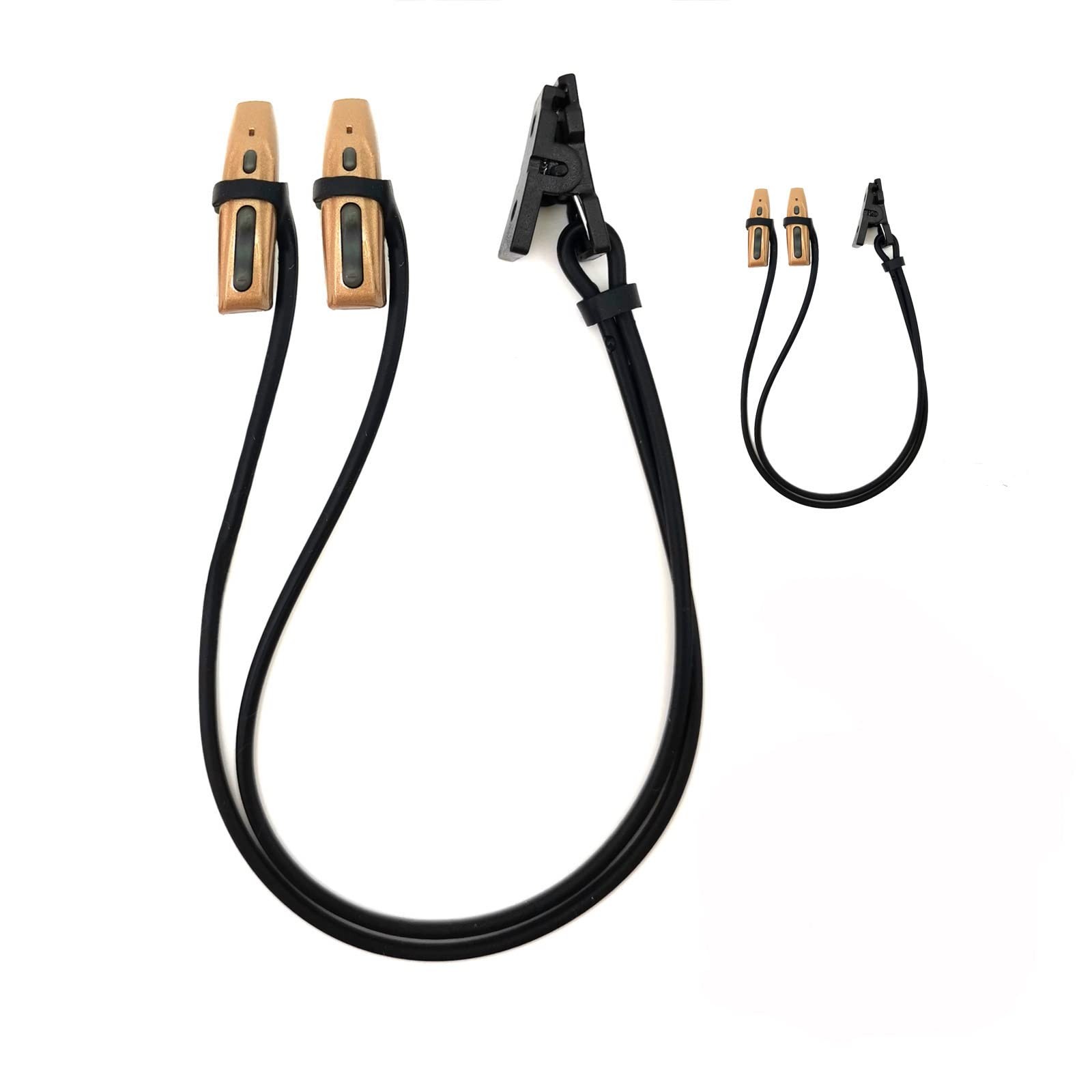 BOCOKO 2 Pieces Hearing Aid Clip Anti-Lost Lanyard 1 count (Pack of 1), Black