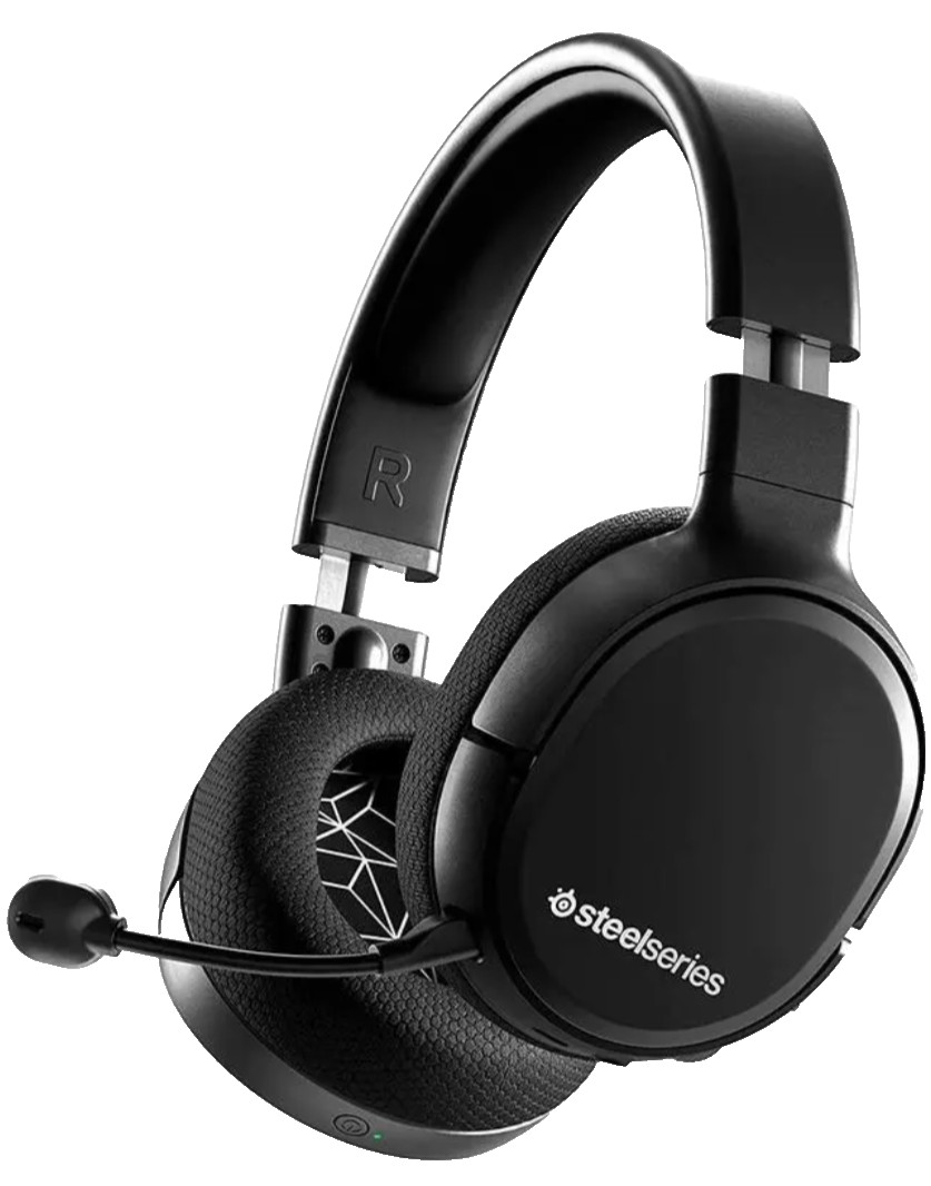STEELSERIES Wireless Black Gaming Headset w/Gaming Mic Video Game System TESTED