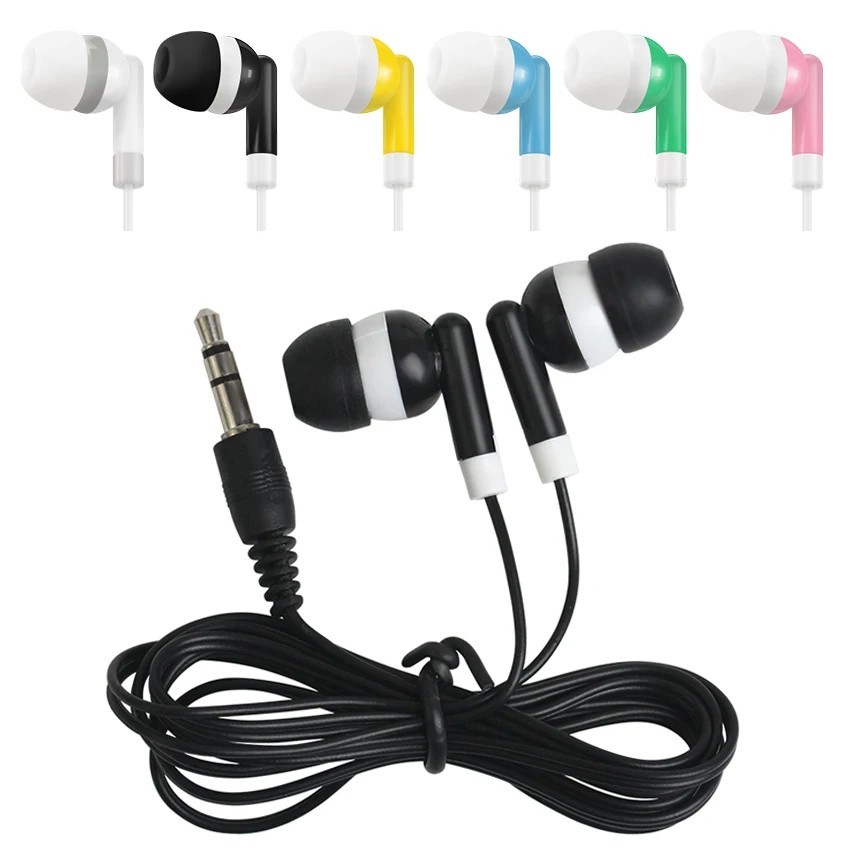 3.5mm In-ear Earbuds Headphones – Wired AUX Jack Earphone Stereo Great for Kids!