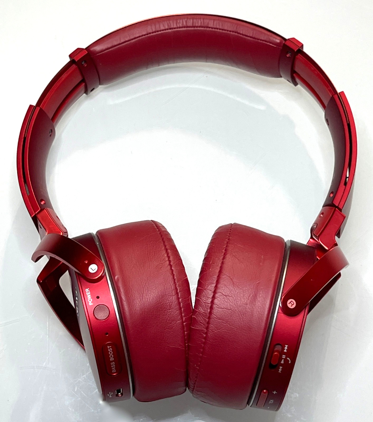 Sony MDR-XB950BT Extra Bass Bluetooth Over Ear Headphones – Red (Needs New Pads)