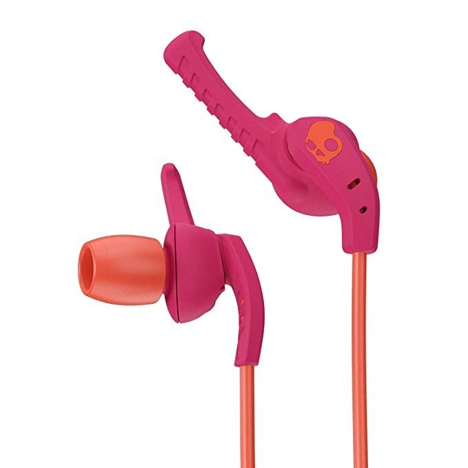 Skullcandy Women’s xtPLYO Sport Performance Earbuds in Pink and Orange – New