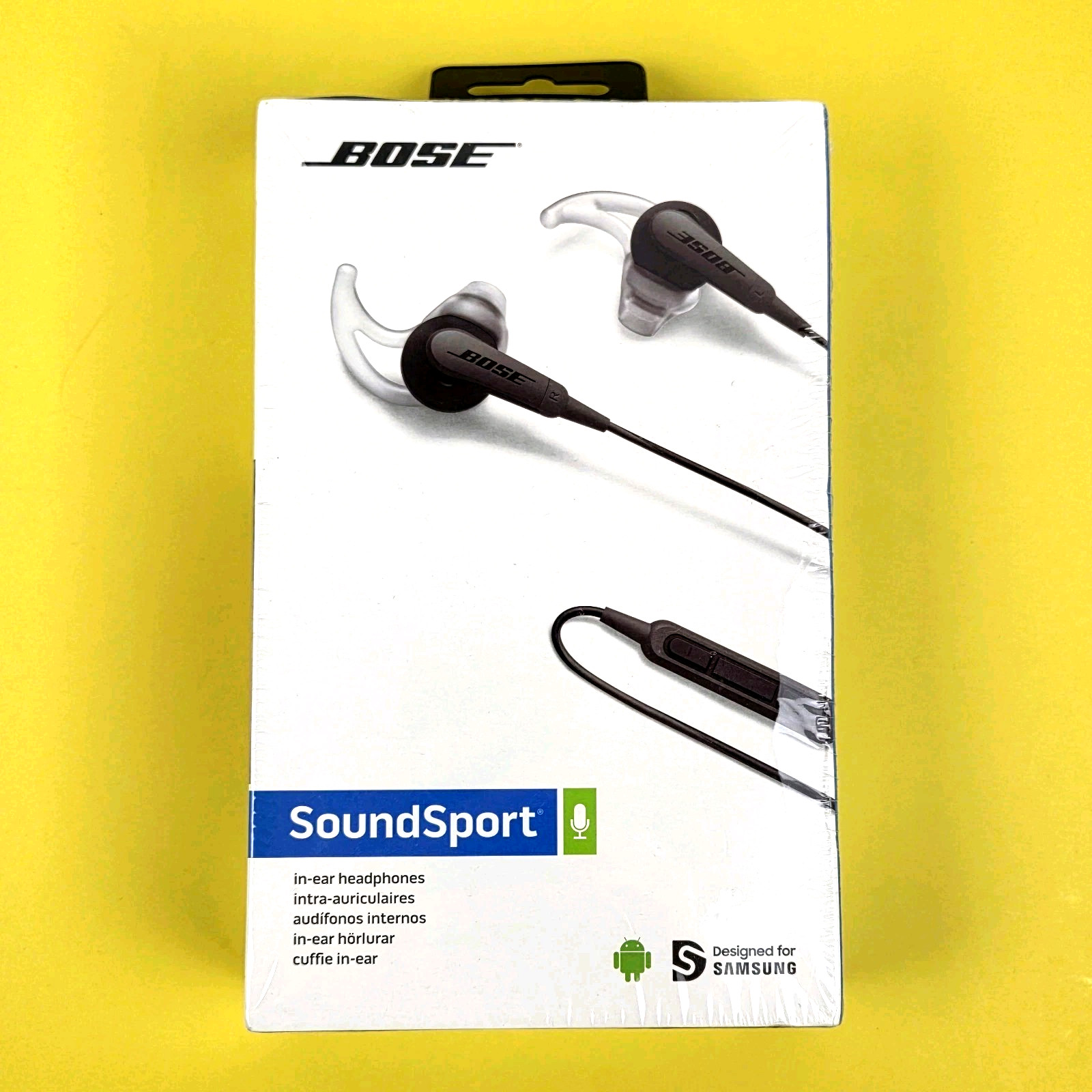Bose SoundSport In-ear Wired Headphones 741776-0070 – Charcoal Black