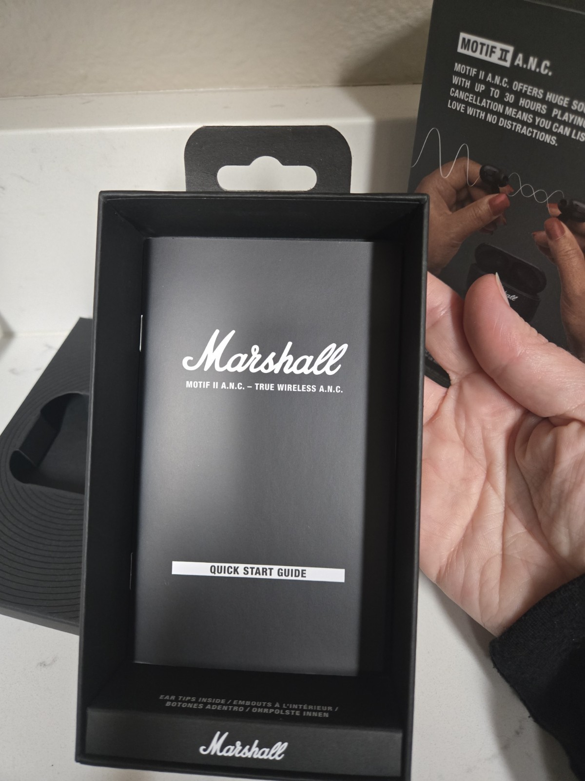 Marshall Motif II A.N.C. True Wireless Bluetooth In-Ear Earbuds w/ ANC Black