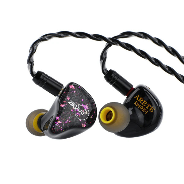 ZiiGaat x Fresh Reviews Arete 1DD+4BA Hybrid IEM In-Ear Monitors Earphones Black