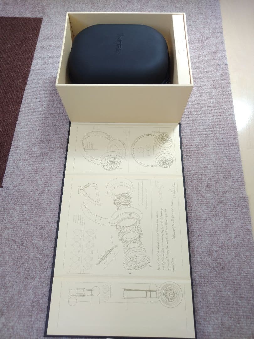 1MORE H1707 Triple Driver Over Ear Headphones Gold Hi-Res jp