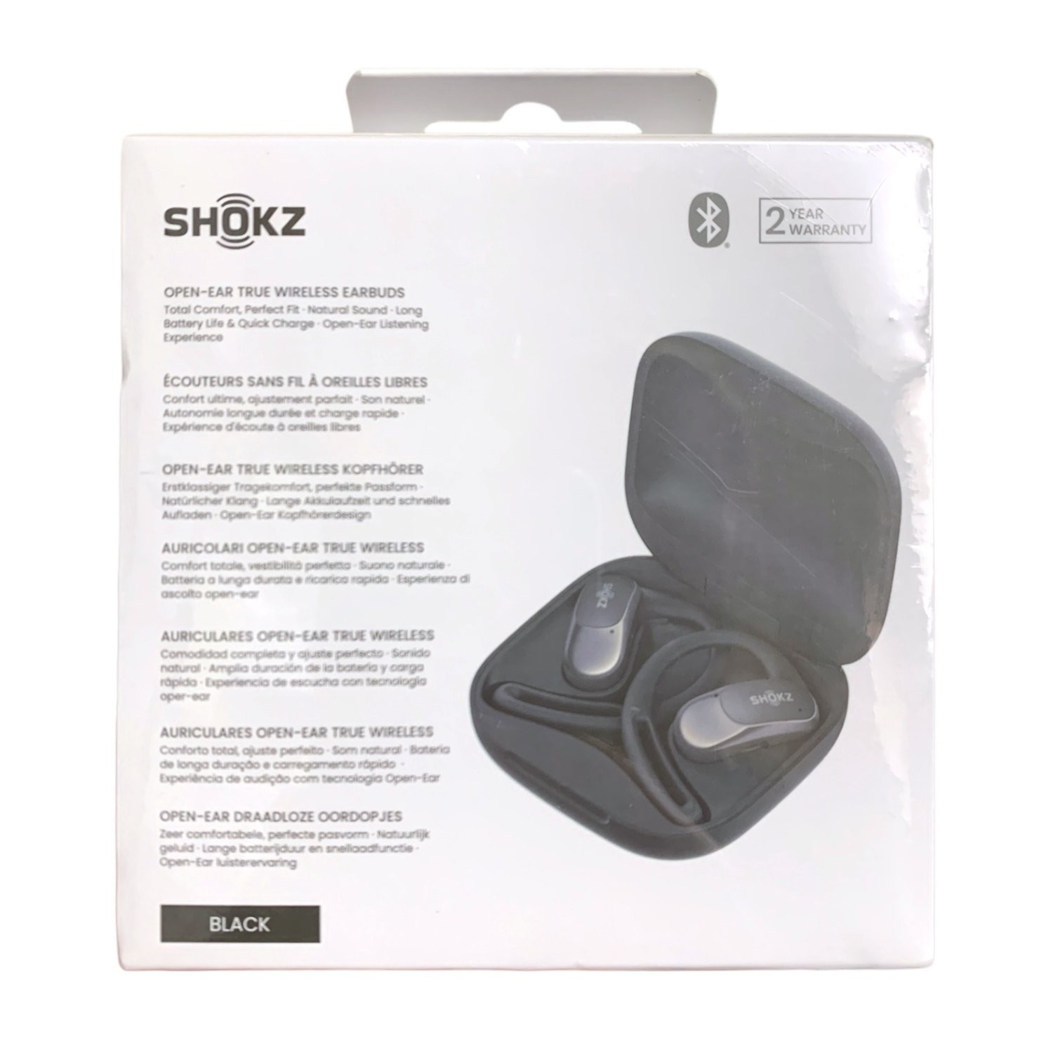 Shokz OpenFit Air Open-Ear True Wireless Earbuds, Black