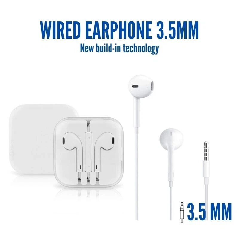 Headphones Wired Earphone Headset Earbuds 3.5mm Jack For Phone Pad Samsung Lot