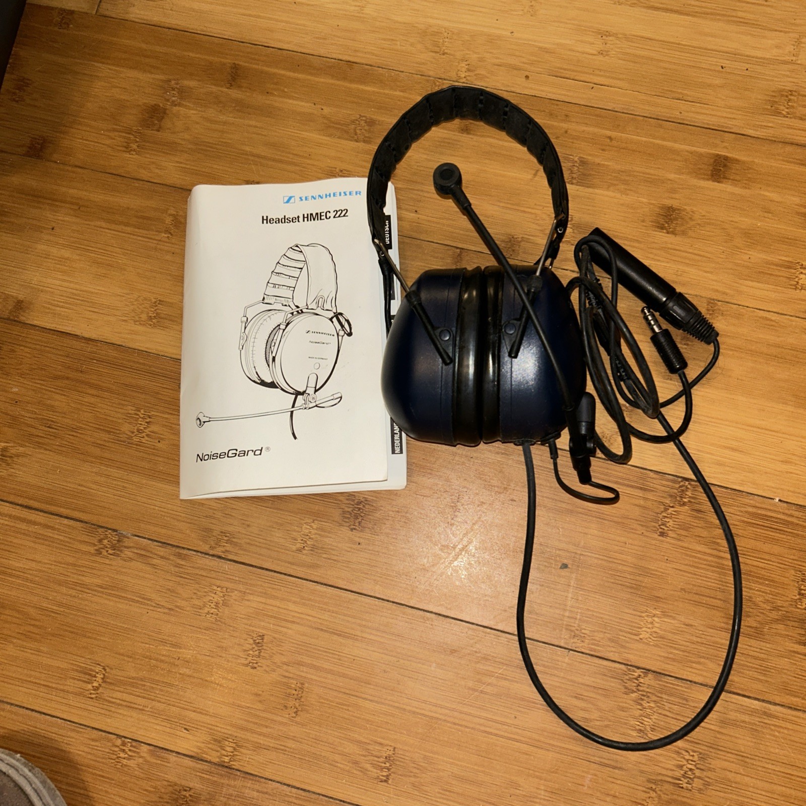 SENNHEISER HEADSET NOISEGUARD HMEC-222 VERY RARE VINTAGE MADE IN GERMANY