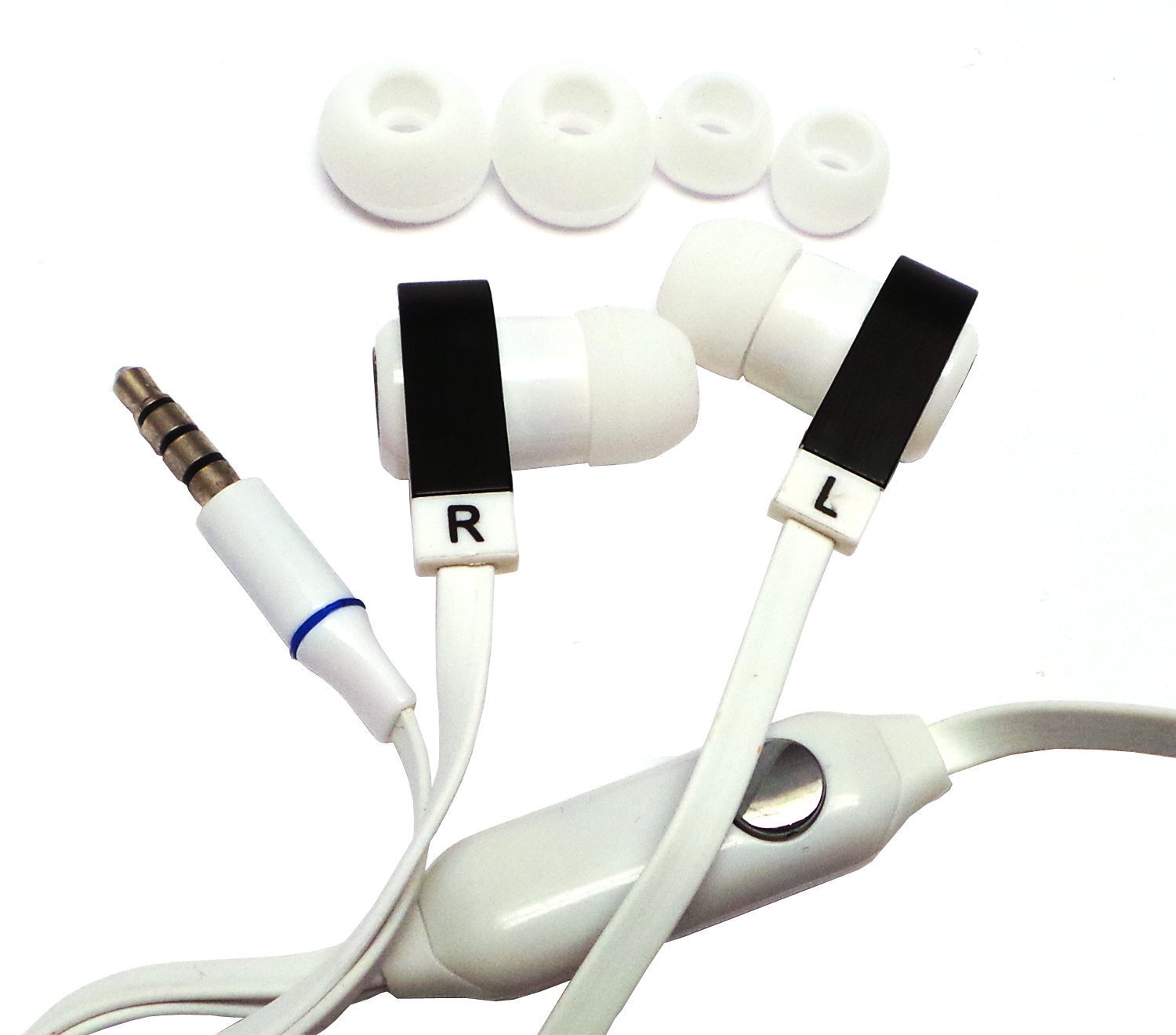 3.5mm In-Ear Headphone Noodle Earphone Flat Earbud Headset For Samsung iPhone LG