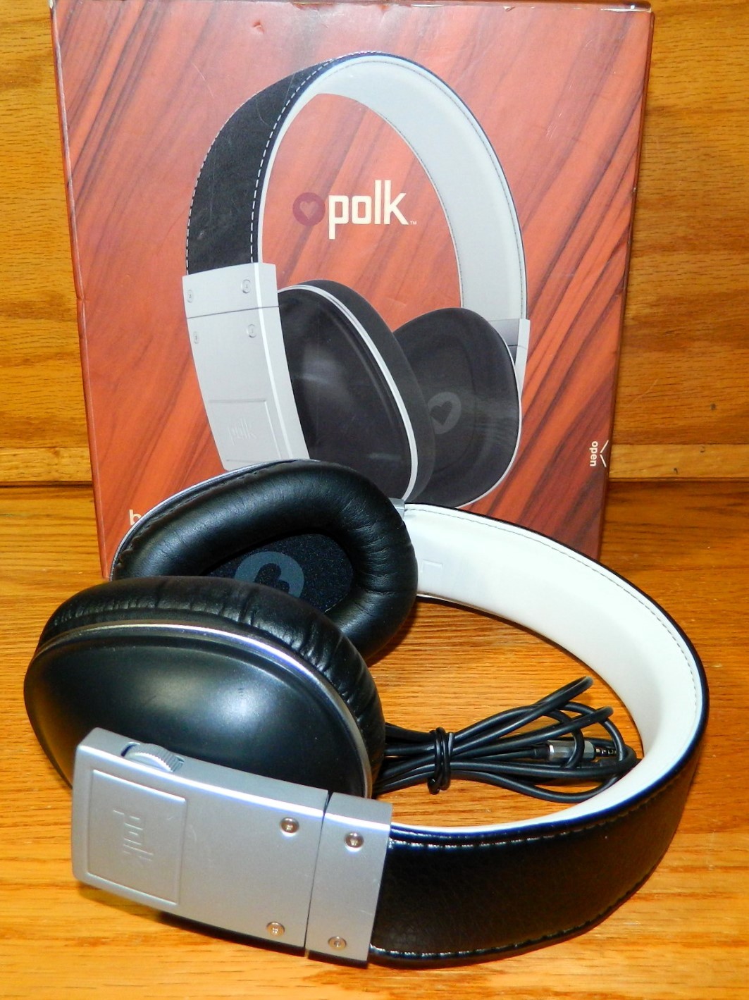 Polk Audio Buckle Over-Ear Wired Headphones w/ 3.5mm Stereo Audio Cord Works