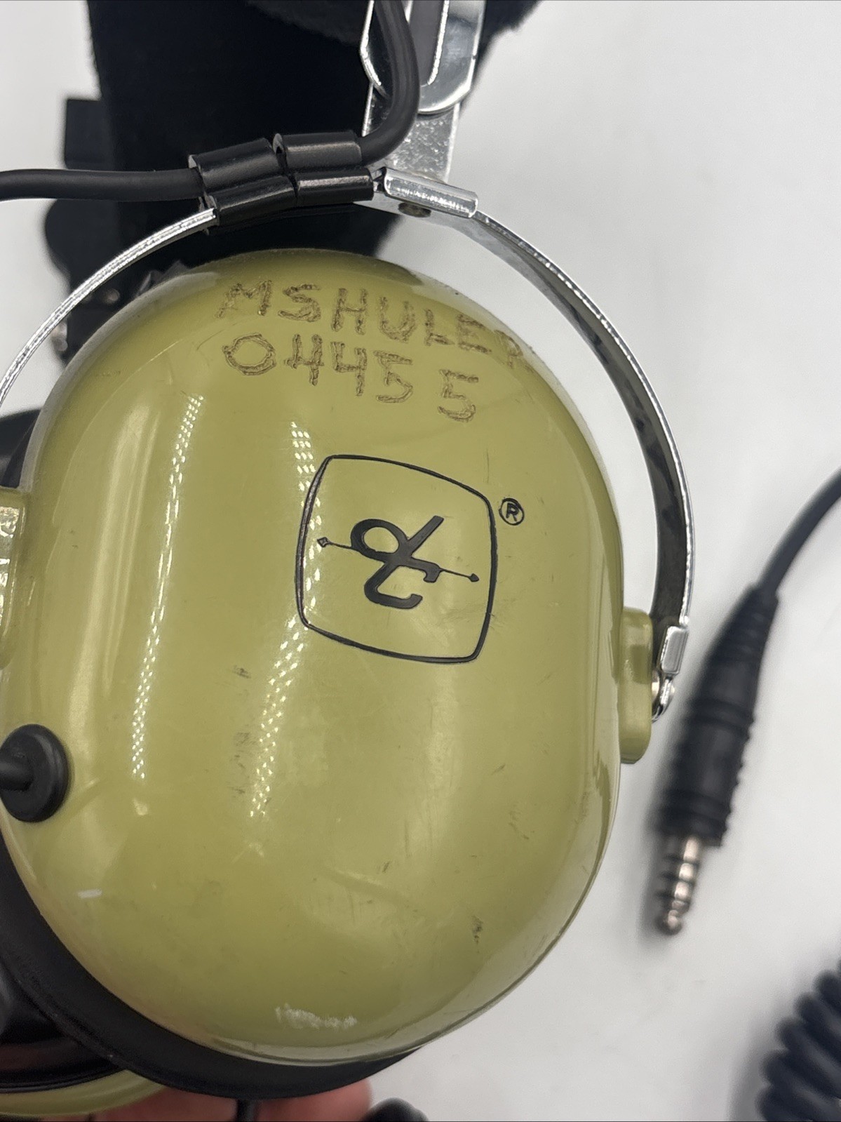 Military David Clark H10-76 Aviation Headset Noise Canceling Mic Coiled Cord