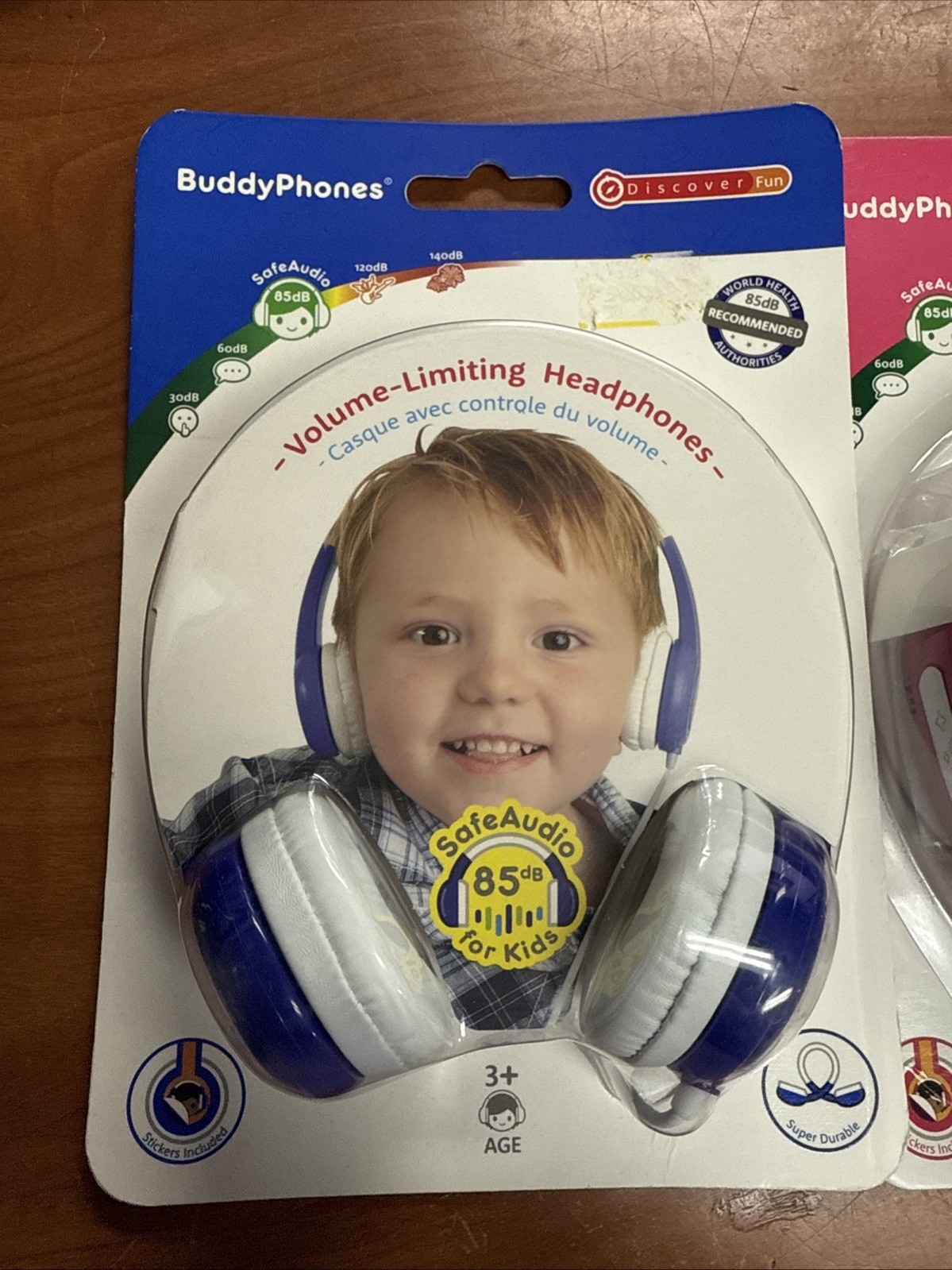2PC Buddy Phones Safe Audio 85 for Kids Volume Limiting Headphones Anti Allergic