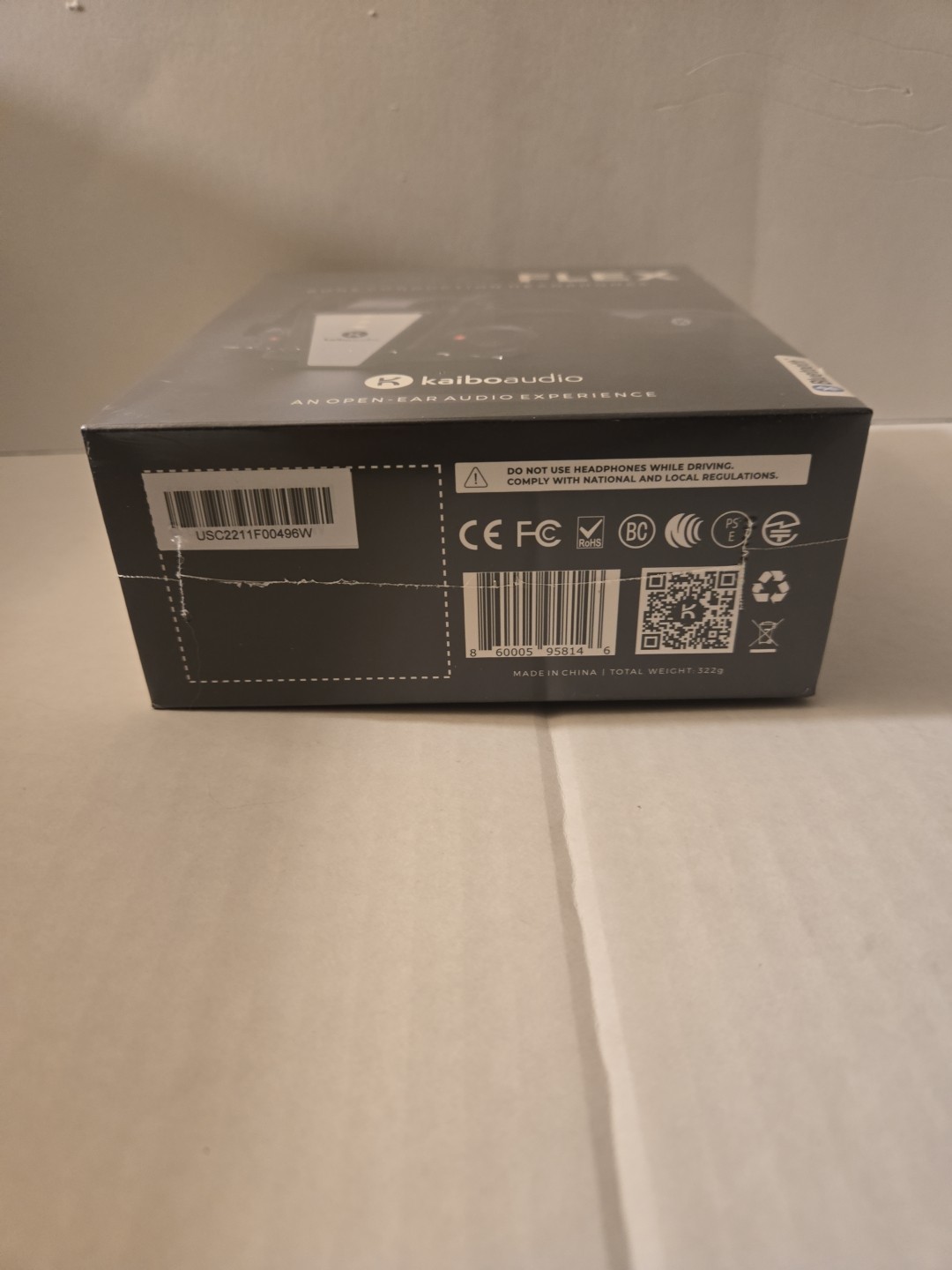 Bone Conduction Bluetooth Headphones Kaibo Flex Kaiboaudio Open Ear Black