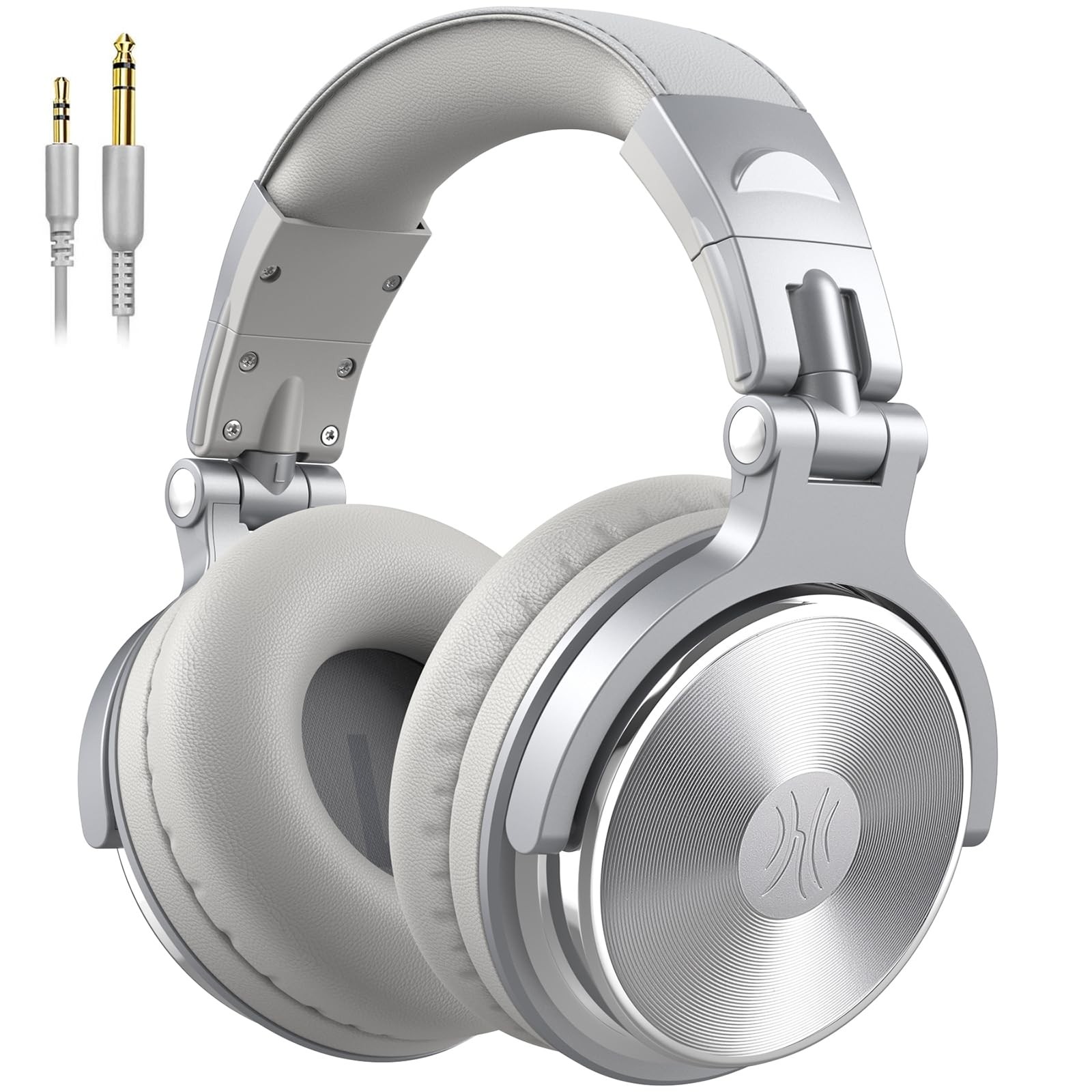 Wired Over Ear Headphones for Studio DJ with 50mm Drivers & 1/4 to 3.5mm Jack
