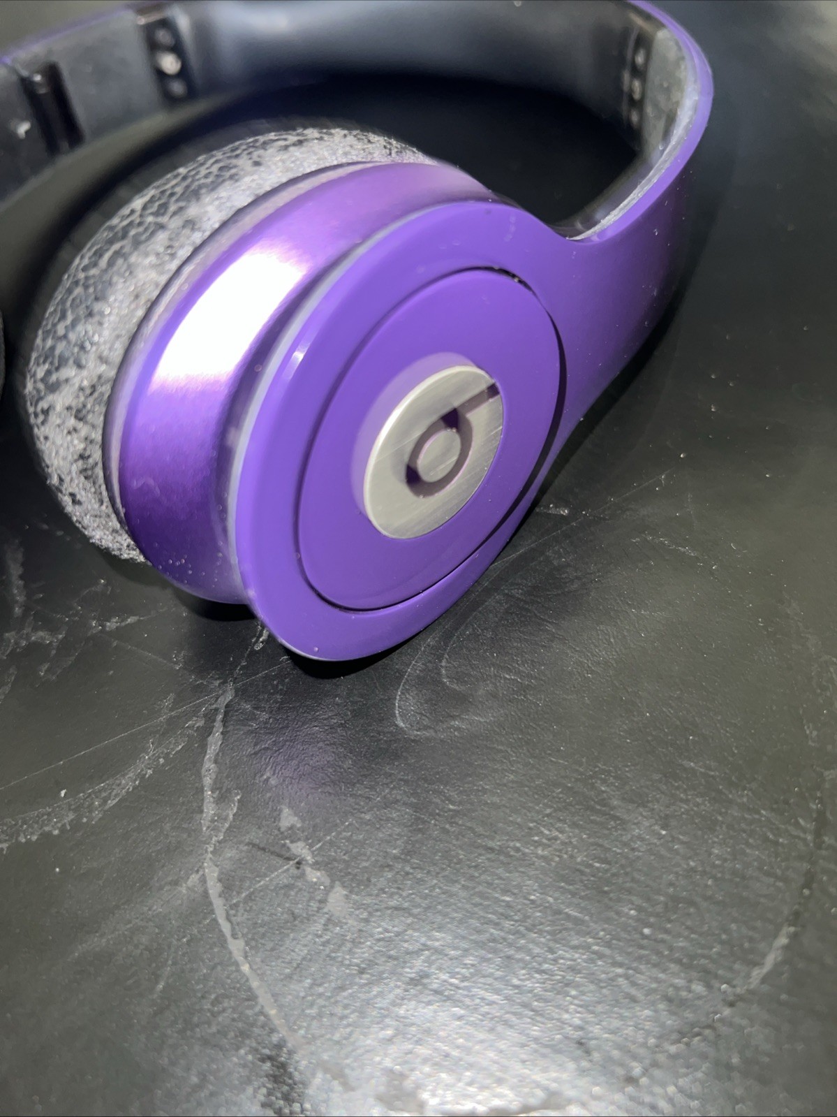 Beats Solo HD Purple 3.5mm Jack Live Monitoring On-Ear Headphones With Case See