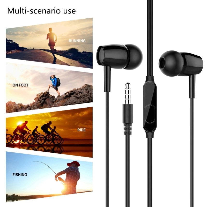 Noise Isolating In Ear Earphones Ergonomic Design For Workouts And Gaming