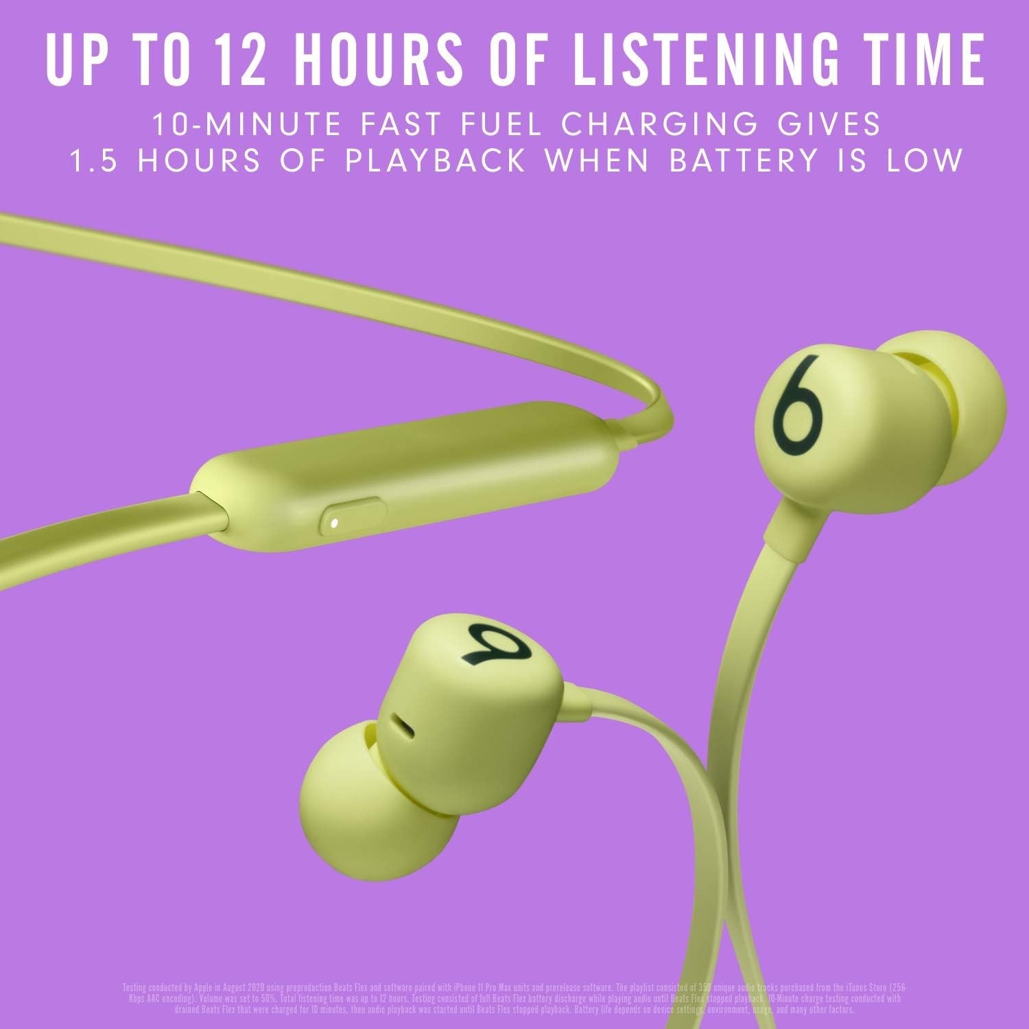 Beats Flex Yuzu Yellow All Day Wireless Earphones A2295 MYMD2LL/A