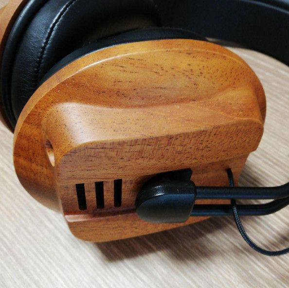 Fostex T60RP Stereo Audiophile Headphones Stereo Over Ear Wood Grain Used Japan