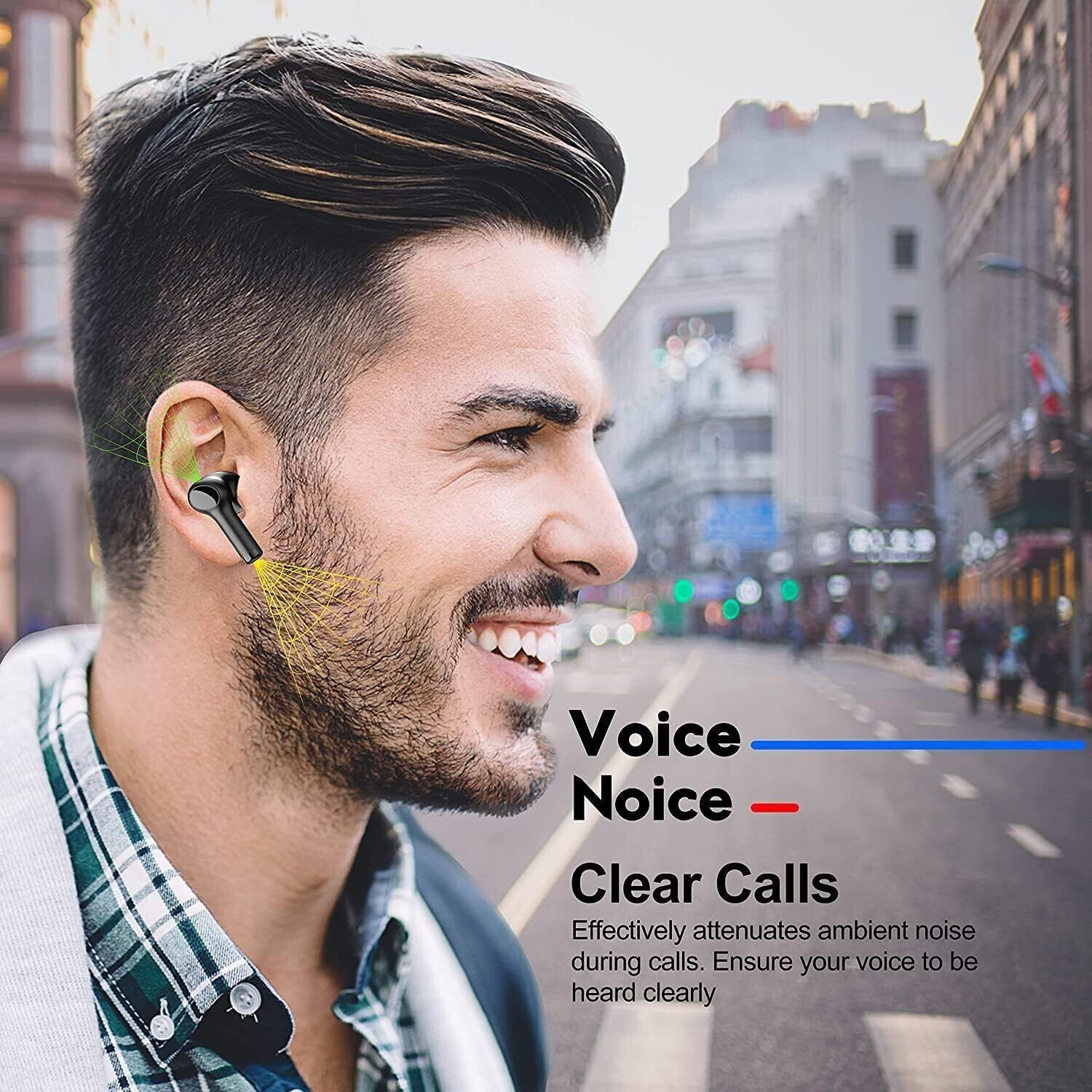 2023 Earbuds Headphones Bluetooth 5.1 Wireless Headband Headset Stereo With Mic