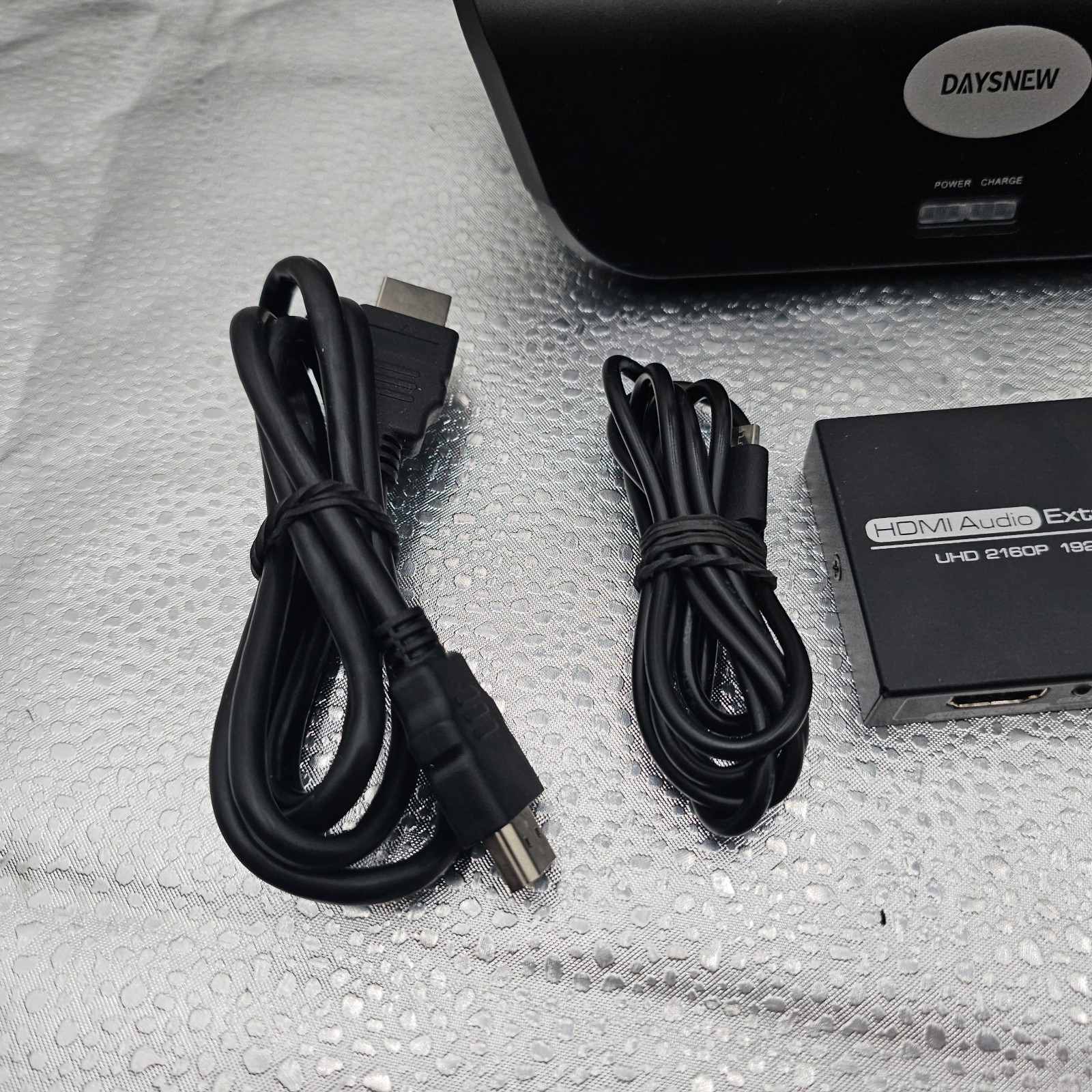 DAYSNEW ADH300J Wireless TV Headphones 2.4G RF Charging Dock w/HDMI A/V PassThru