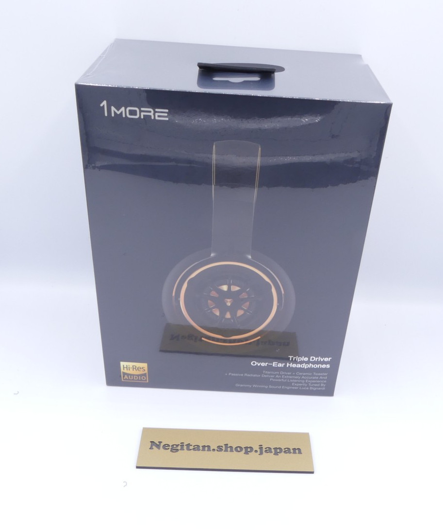 1MORE H1707 Triple Driver Over Ear Headphones Gold Hi-Res