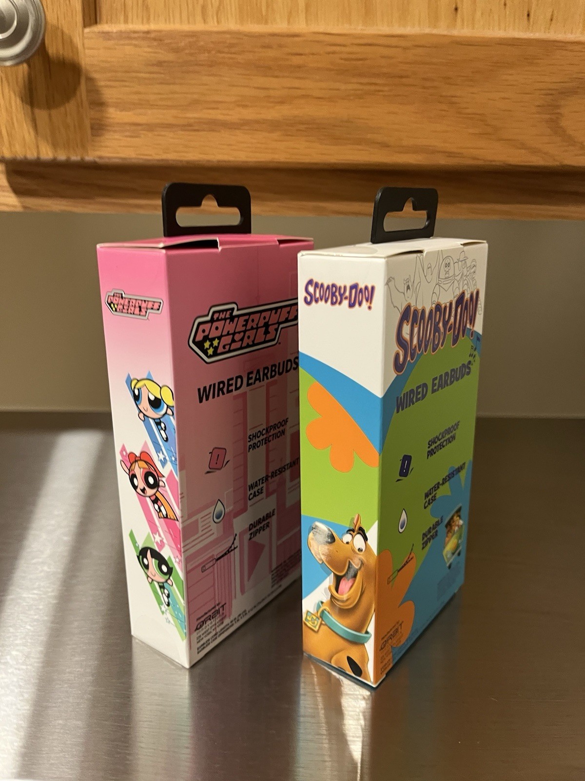 Scooby-Doo & The Power Puff Girls Wired Earbuds & Protective Case NEW-WB