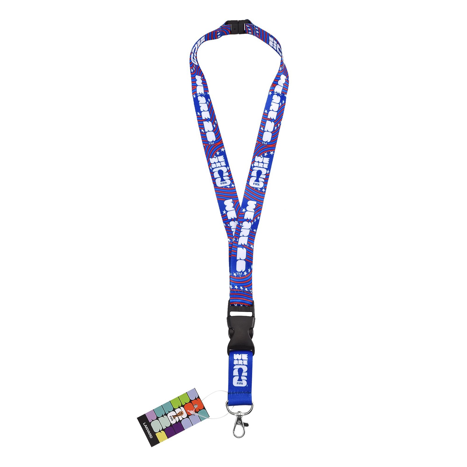 FIFA Official World Cup 2026 USA Lanyard – Collectible One Size, Multicolor