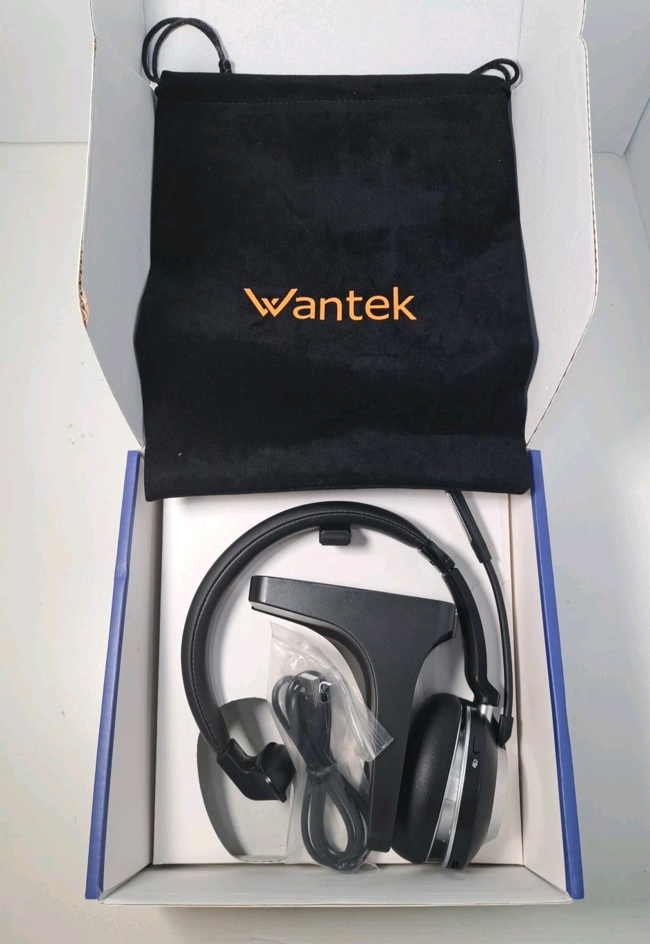 Open Box Wantek Bluetooth Wireless Call Center Headset HSM-WK881BTC (TESTED)