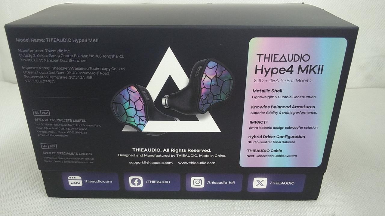 THIEAUDIO HYPE 4 MKII Wired Earphones Japan Tested