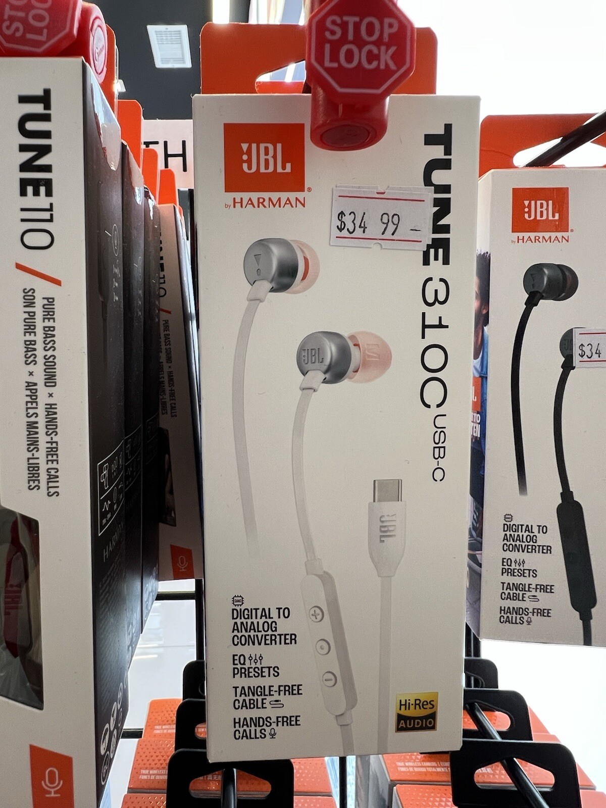 JBL Tune 310C USB-C In-ear Headphones – White *Brand new*