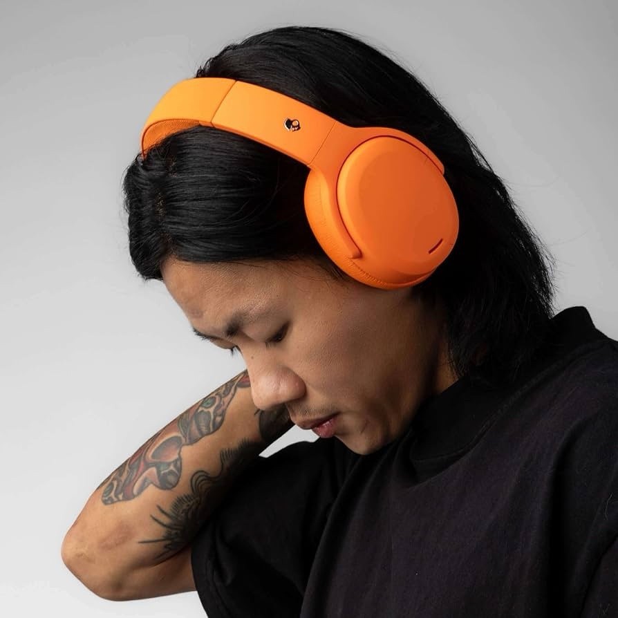 New Skullcandy Crusher ANC 2 Hazard Orange Bluetooth Headphones (see Photos)