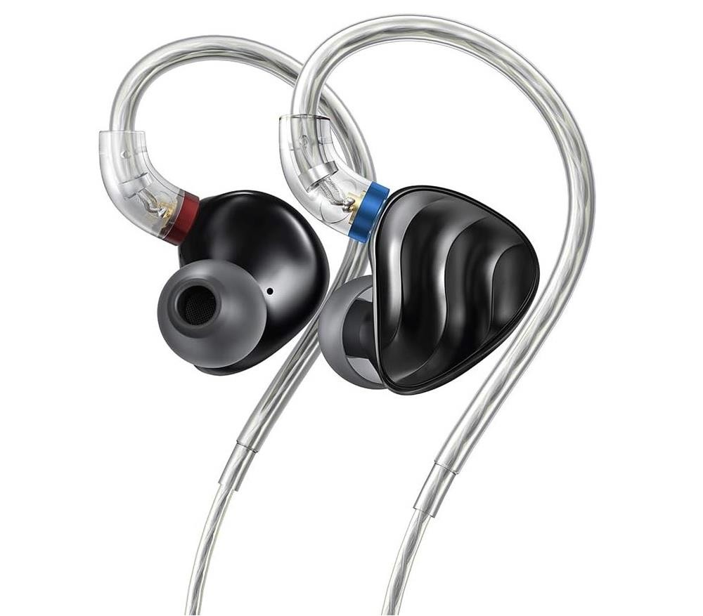 New Fiio FH3 Dynamic Hybrid Earbuds with Detachable Cables (Black)