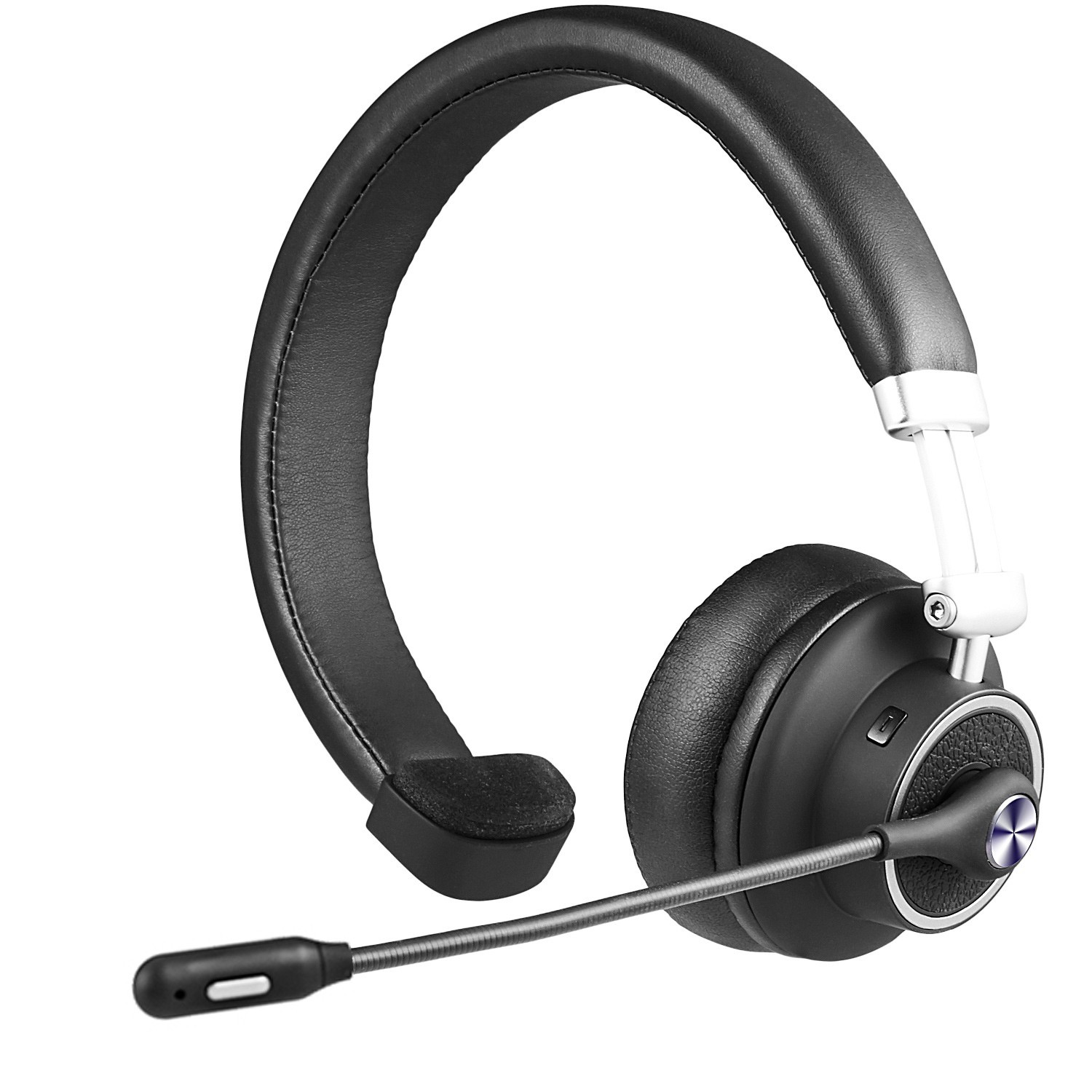 Wireless Over the Head Bluetooth Headset Truck Driver Noise Cancelling Boom Mic