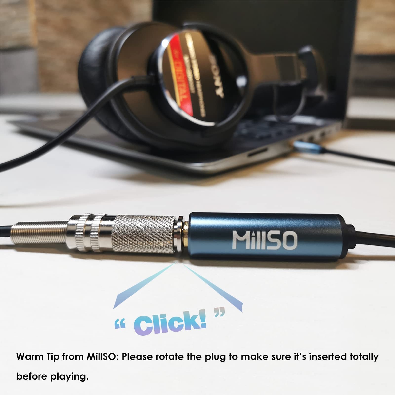1/4 to 3.5mm Headphone Adapter, TRS 6.35mm Female to 3.5mm Male 1/8 to 1/4 Stere