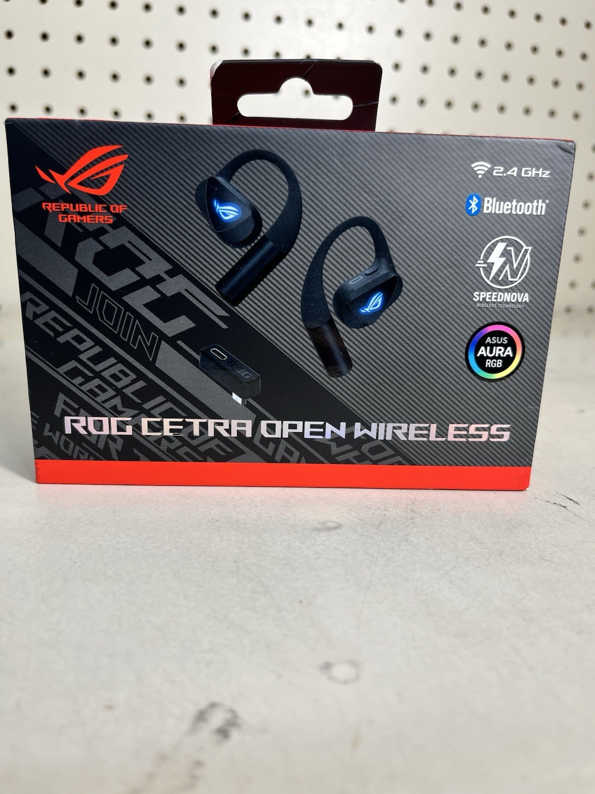 ASUS ROG Cetra Open Wireless Open Ear Earbuds – Dual-Mode (BT/2.4GHz