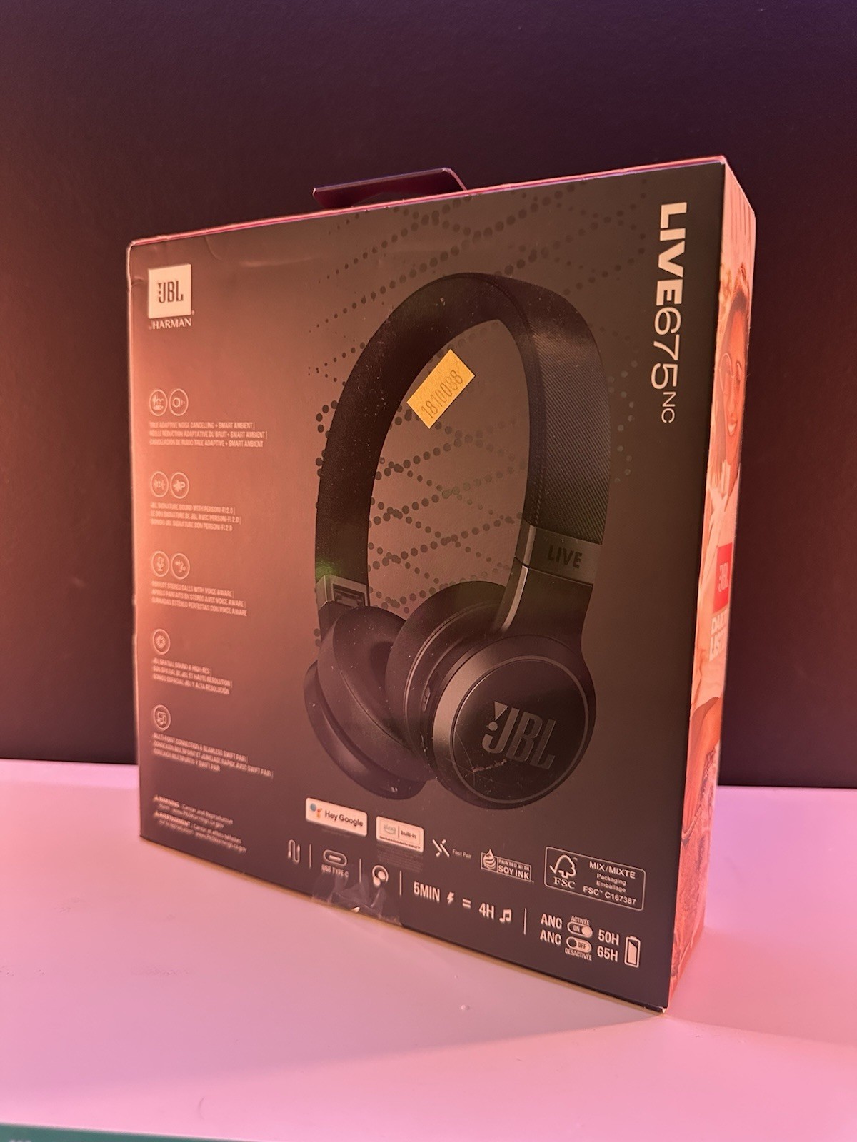JBL Live 675NC Wireless Headphones – Grade A Open Box