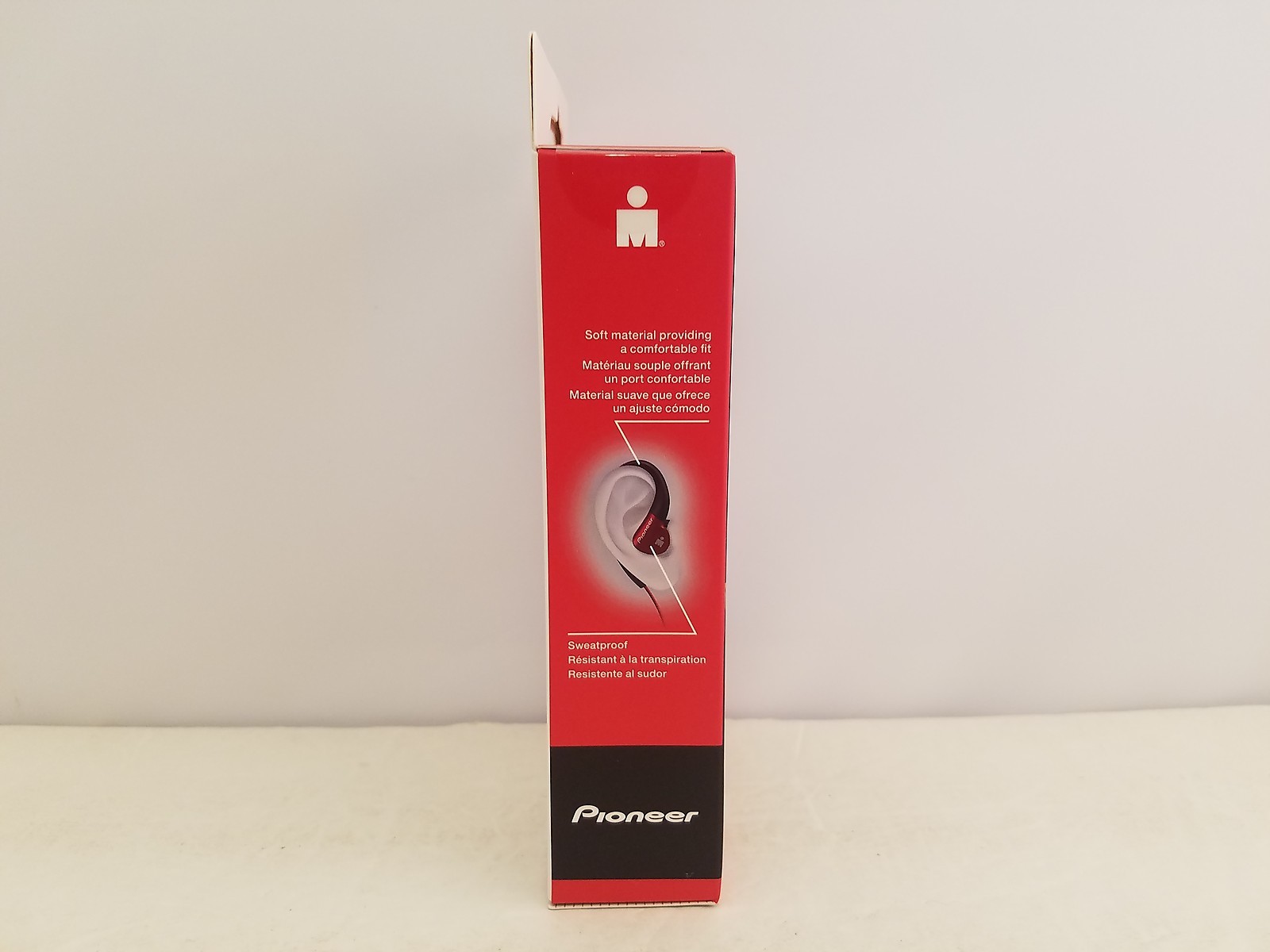 Pioneer IRONMAN E3 Sports Earphones | Red | SE-E3M(R) | SE-E3M(R)CC | Large