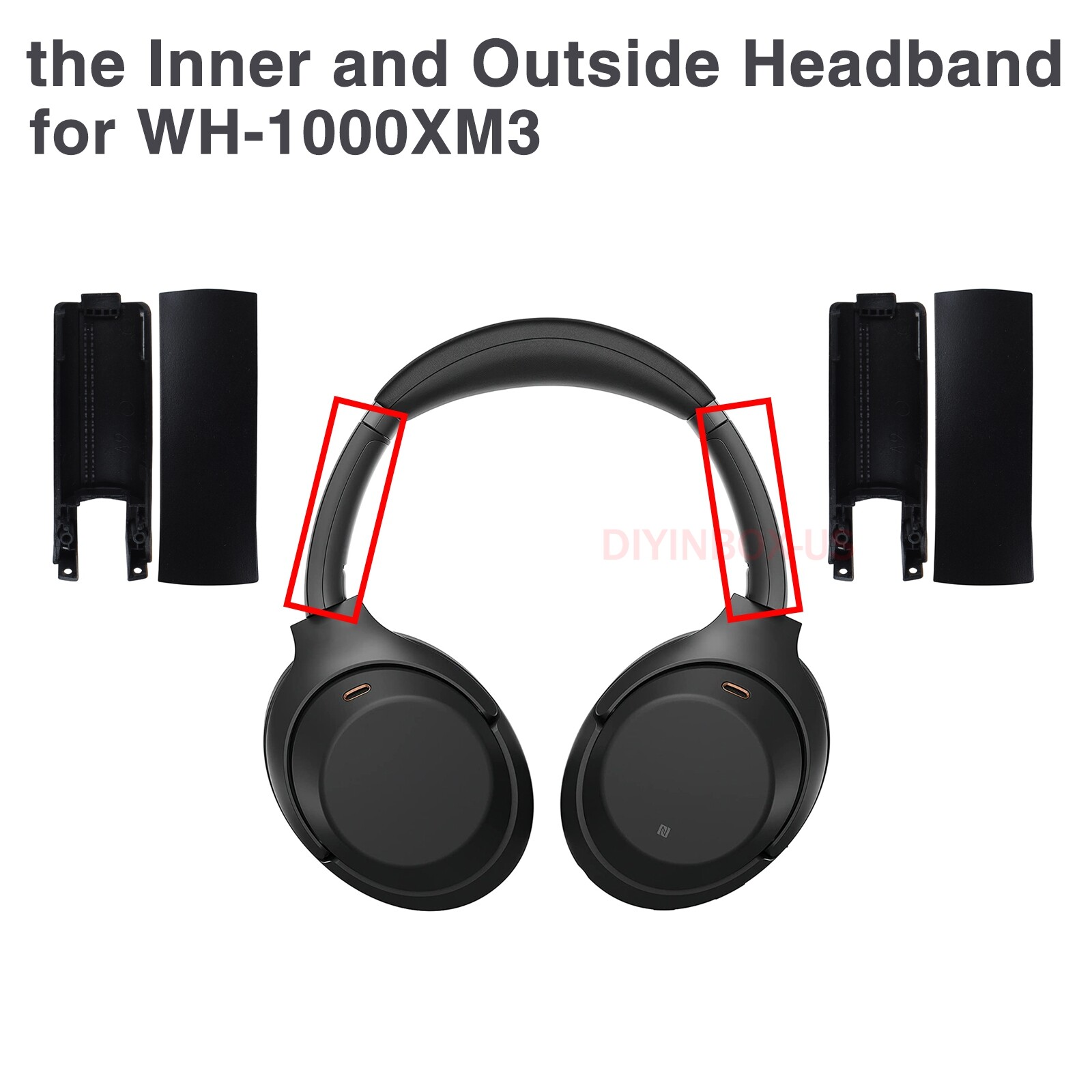 WH-1000XM3 Repair Side Covers Slider Parts Kit Loop Headband for Sony Headphones