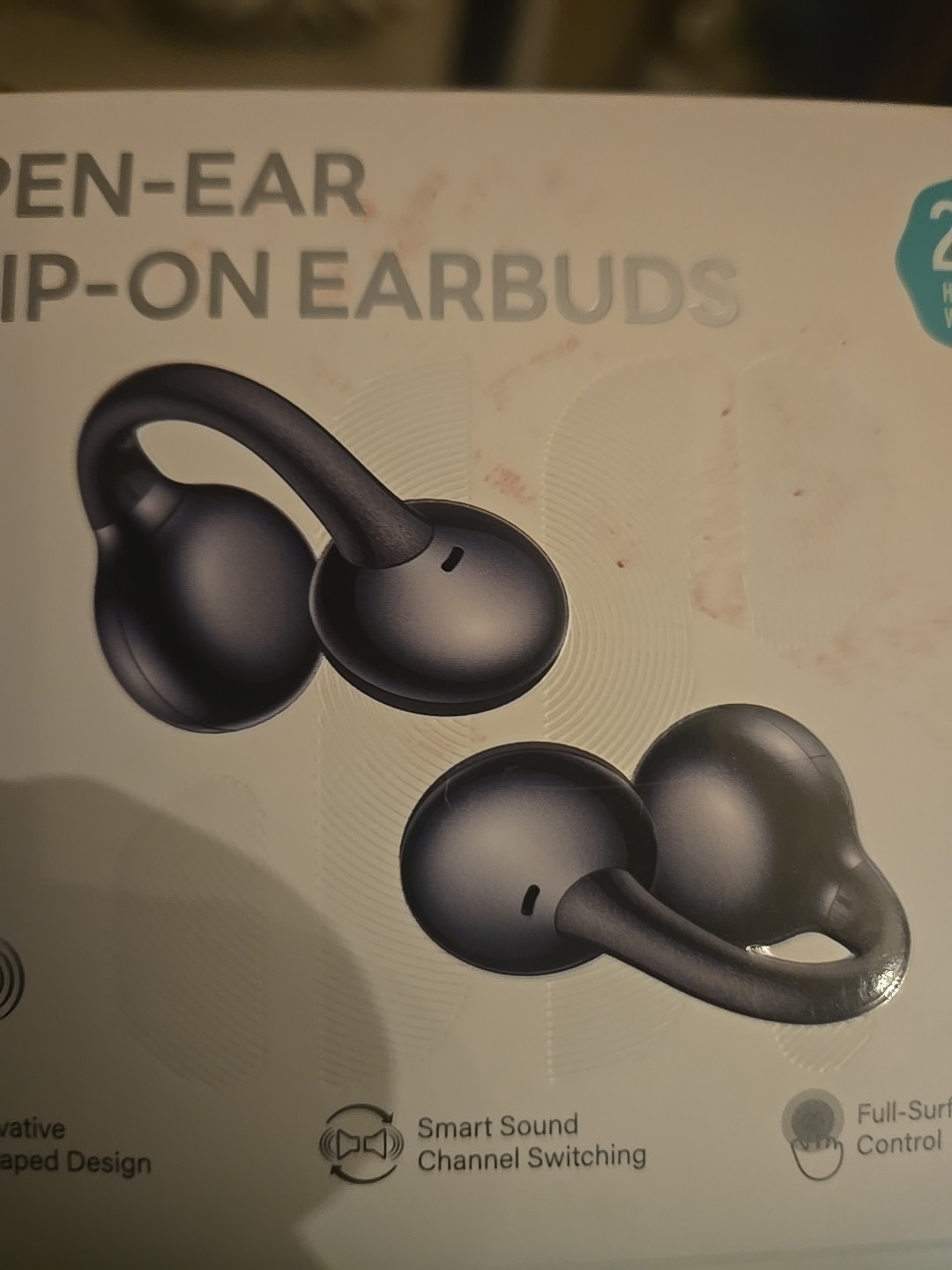 OE3 Clip-On Earbuds, Wireless Open Ear Earbuds Headphones, Auto L-R Recogniti…