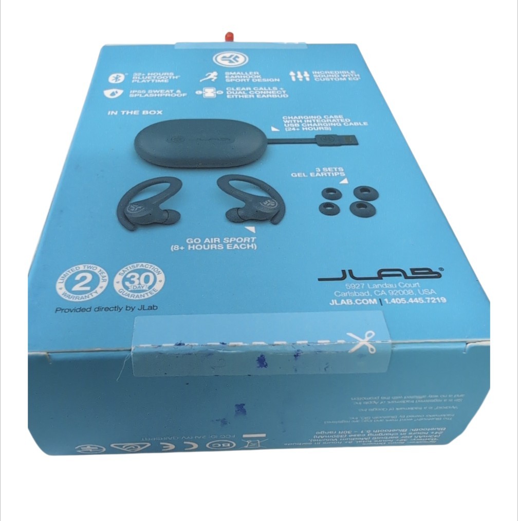 JLab GO Sport+ True Wireless Earbuds Gym & Work Out – Bluetooth 35+ hours – Teal
