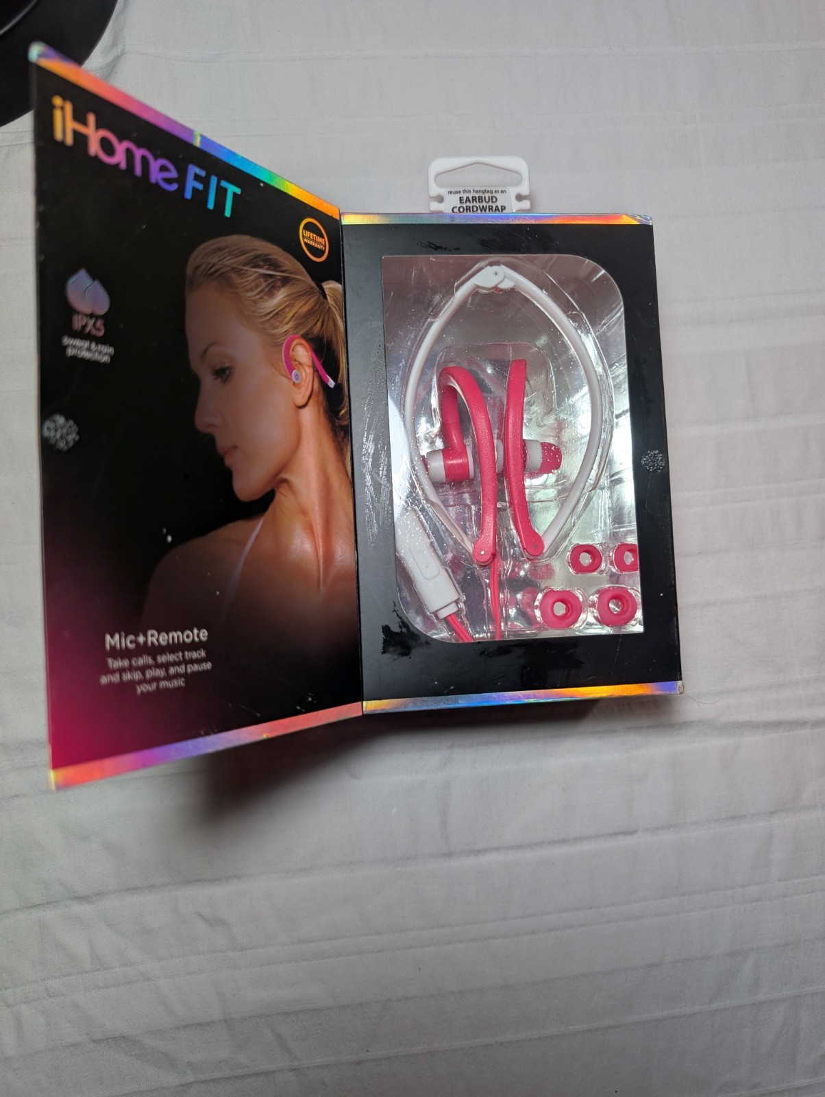 IHome fit IPX5 water-resistant sport earbuds