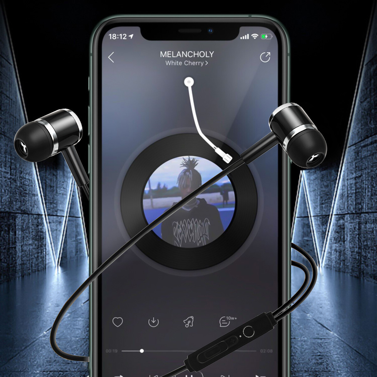 2X In-Ear Wired Earbuds Type C USB C Connector Earphones Headphones Bass Stereo