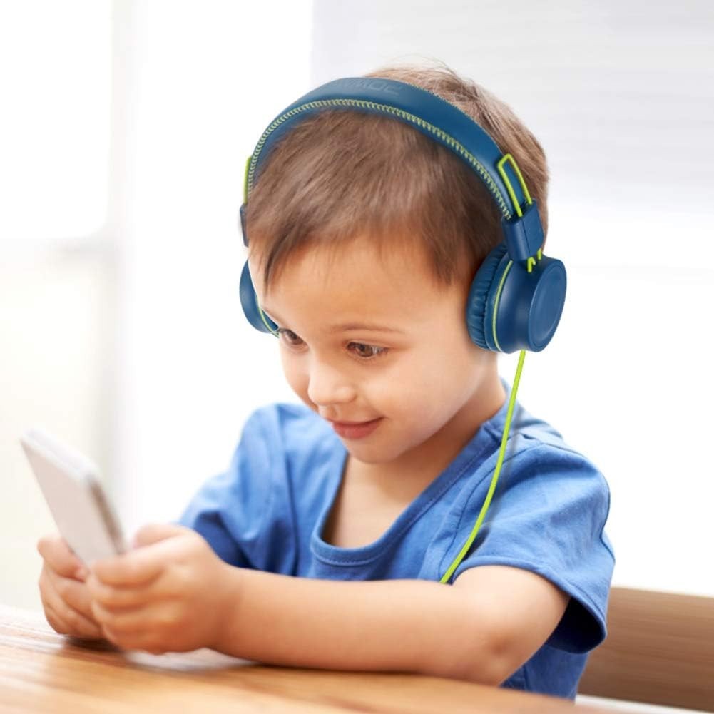 M2 Adjustable On-Ear Headphones for Kids – Noise Cancelling, Tangle-Free Design