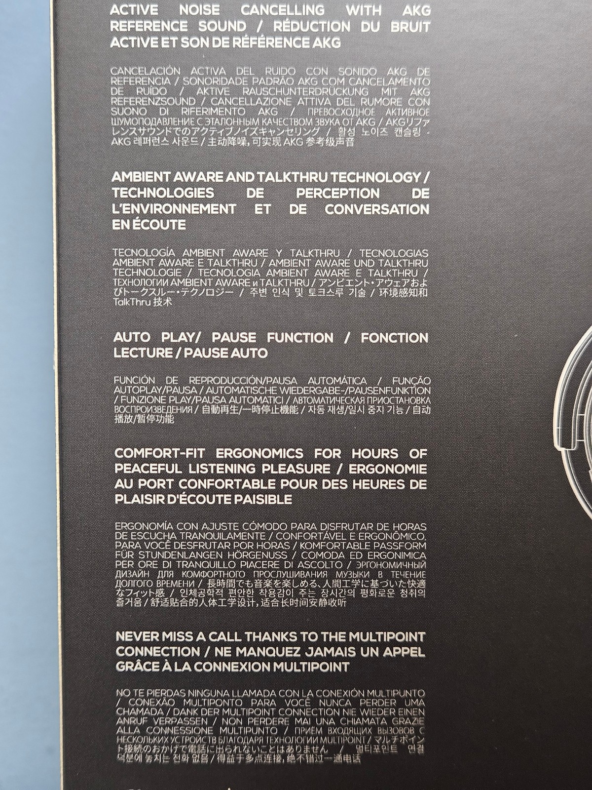 Samsung AKG Y600 NC Noise Cancelling Headphones – Black – New & Sealed