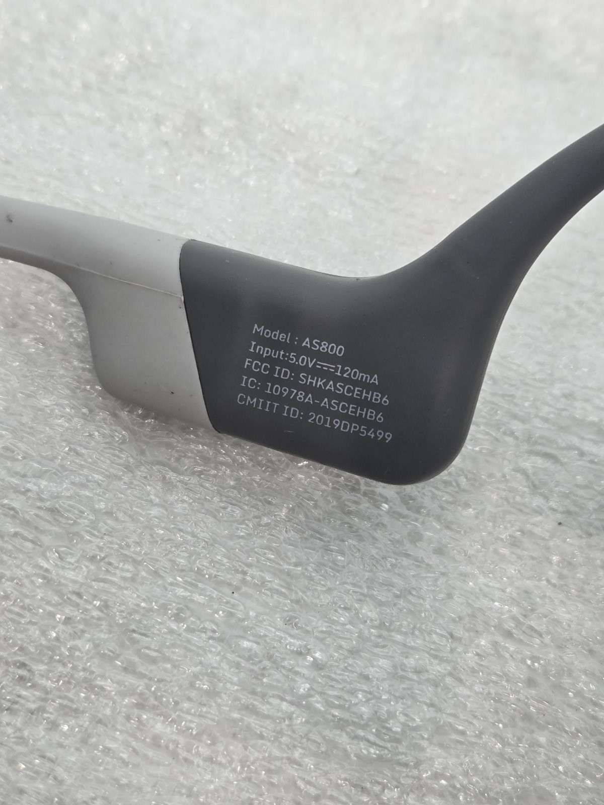 Aftershokz OpenRun Bone Conduction Headphones Grey AS800 FAST FREE SHIPPING